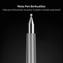 Deli Nusign Gel Pen Retractable 0.5mm Tinta Hitam dengan Klip NS557