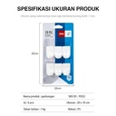 Deli Hanger Hook Up Gantungan Tempel Dinding Untuk 0.5Kg 6pcs 19350