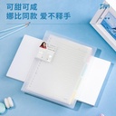 Deli Loose Leaf / Binder Clip Notebook 60Lmbr A5/B5 Transparan QHX560