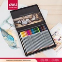 Deli Pensil Warna 24C dapat dicuci dan teknologi hybrid 6521