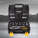 Deli Socket Sets /Set Kunci Sok 21 Pcs Chrome vanadium 50BV30 DL1021T