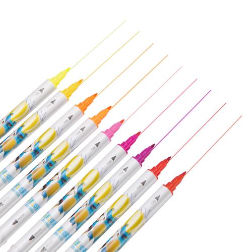 Deli Felt Pen / Spidol Dengan 2 Ujung Kuas Dan Pensil 70734