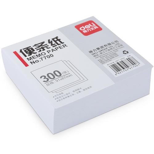 Deli Memo Paper / Kertas Memo 300 Lembar Warna Putih Tanpa Kotak 770X