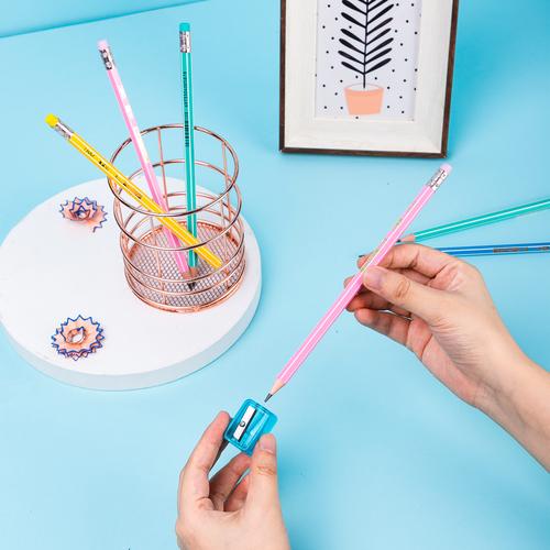 Deli Pensil 2B Hexagonal Lapisan Luar Warna Pastel 12pcs EC011-2B