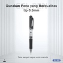 Deli Pulpen gel Warna Merah 0.5 mm Retractable S01