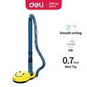 Deli Desk Ballpoint Pulpen Meja 0.5mm Tinta Warna Biru EQ50-BL