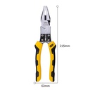 Deli Pliers/Tang Kombinasi Multifungsi 8.5 inch PVC Handle DL100008
