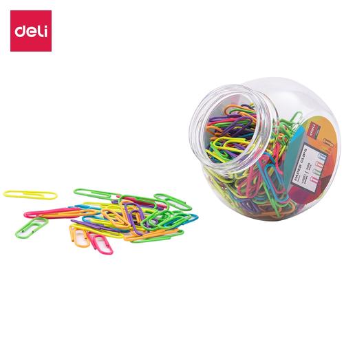 Deli Paper Clip /Klip Kertas Kebutuhan Kantor Multi Warna 29 mm E0053