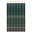 Deli Graphite Pencil 2B\Pensil Kayu 2B Hitam Pekat 12pcs/box 7084