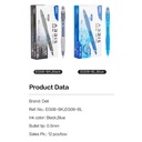 Deli Ultra Smooth Ink Office Gel Pen/Pulpen Gel 0.5mm Tinta Hitam EG08