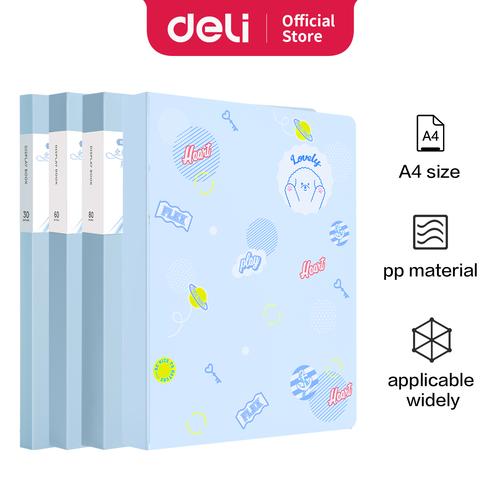 Deli Display Book / Map Dokumen A4 Warna Pastel 30/60/80 Halaman 7267X