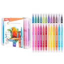 Deli Felt Pen / Spidol 2 Ujung 12/24 Warna Kemasan Kotak EC151