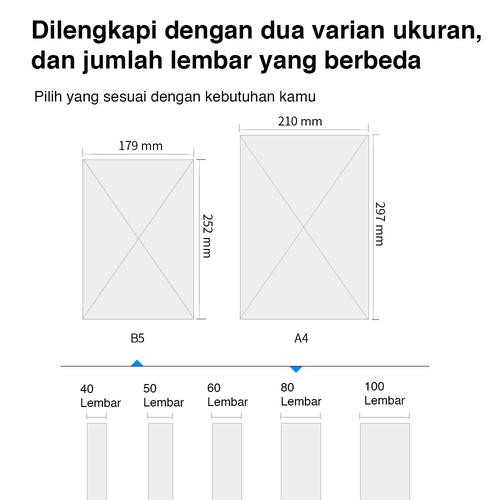 Deli Spiral Book Buku Catatan B5 80/100 halaman 769X