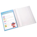 Deli Super Wings Display Book bahan PP, saku 0.03mm A4 2 Warna EZ55802