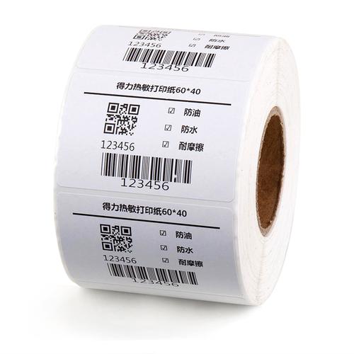 Deli Kertas Label Thermal Warna Putih 300-1000 lbr 11872 11873 11874
