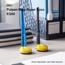 Deli Desk Ballpoint Pulpen Meja 0.5mm Tinta Warna Biru EQ50-BL