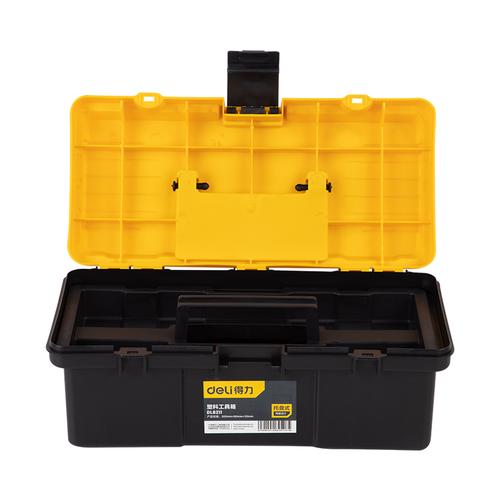 Deli Tool box / Kotak Perkakas Plastik 12" Tahan lama 2 Tingkat DL6211