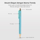 Deli Nusign Gel Pen Retractable 0.5mm Tinta Hitam dengan Klip NS557