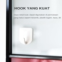 Deli Hanger Hook Up Gantungan Tempel Dinding Untuk 0.5Kg 6pcs 19350