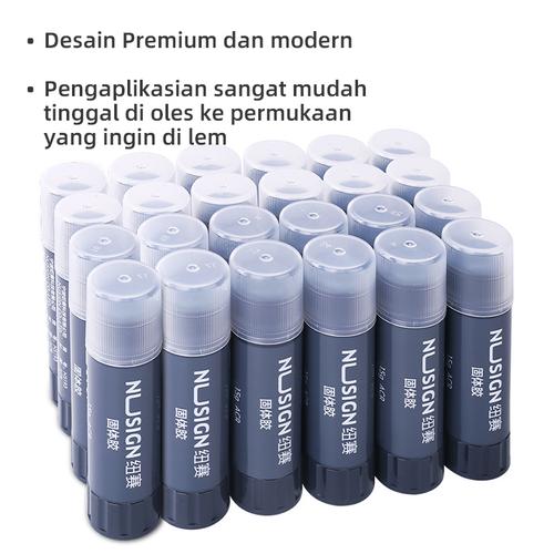 Deli Nusign Glue Stick/Lem Stick 15g Cepat Kering Kemasan Hitam NS193