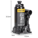 Deli Hydraulic Jack /Dongkrak Hidrolik 2T 45# Steel DL-BC2T