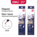 Deli Drawing Pencil Pensil Gambar 2B-HB 12pcs/BOX S999
