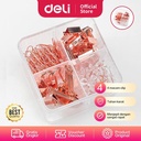 Deli office combination paper clip binder clip and Push Pin 78551