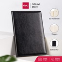 Deli Business Notebook Leather Cover 25K Buku Catatan Bahan Kulit 7911