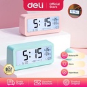 Deli Jam Alarm Digital dilengkapi pengatur suhu Layar LCD 8826