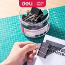 Deli Klip Binder / Binder Clip - Hitam&Black 12/Tube 51mm E8561A