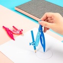 Deli EG20102 Jangka&Pensil -Plastic Compass w/pencil 2pcs 2C-Pink