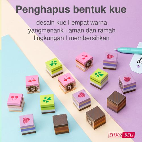 Deli Multi-flavor cake eraser design penghapus kue EH302