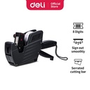 Deli Price Machine Legible 8bits Mesin Tembak Label Penanda Harga 7500