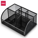 Deli Desk Organizer Tempat Alat Tulis Warna Hitam, Bahan Kuat 8903