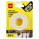 Deli Foam Mounting Tape/Isolasi Putih Dua sisi Praktis Panjang 1,5M-5M