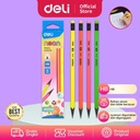 Deli Pensil Neon Pencil Triangular HB φ8×188mm 12Pcs/Box EU54600
