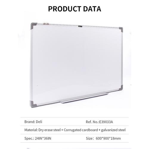 Deli Whiteboard Papan Tulis Putih 450×2600mm 48IN×96IN E39032A