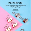 Deli office binder clip, Penjepit kertas Rose Gold 78200 78201