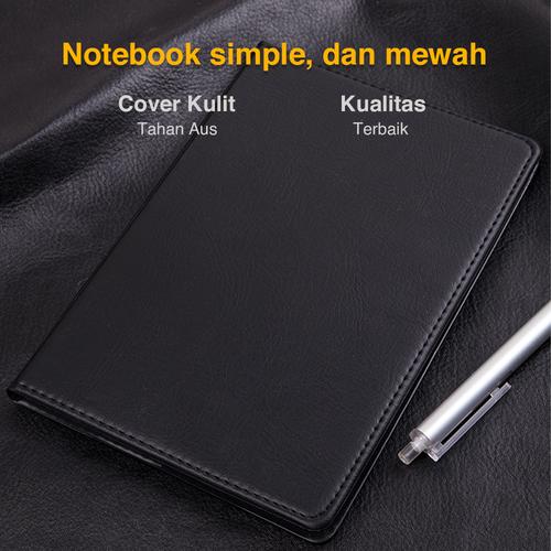 Deli Business Notebook Leather Cover 25K Buku Catatan Bahan Kulit 7911