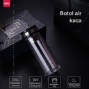 Deli Botol Air Kaca 320ml, Stainless steel Tahan Panas 898X