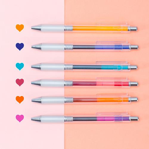 Deli Pulpen Netral Warna 6 PCS/Box A123