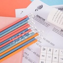 Deli Pensil Plastik HB 12PCS/Kotak,Bentuk Segitiga EU50000