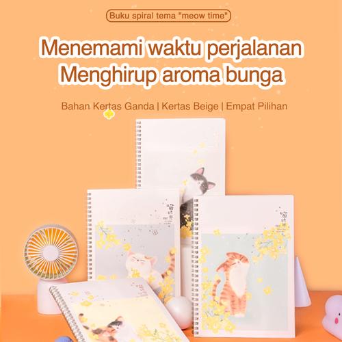 Deli Notebook Buku Catatan Spiral B5 60lembar LB560