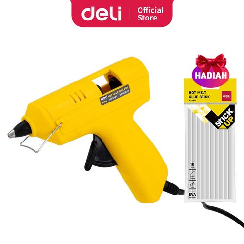 Deli Gun Lem Tembak warna kuning daya listrik 20 watt EA50061