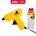 Deli Gun Lem Tembak warna kuning daya listrik 20 watt EA50061