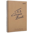 Deli Sketch book B5 40 lembar kraft paper vertikal 73601