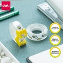 Deli Isolasi Kantor 12mm * 50UM * 18.3M lem Akrilik Transparan EA30511