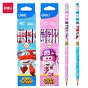 Deli Graphite Pensil 2B Karakter Super Wings(random) 12pcs/Box EU53500