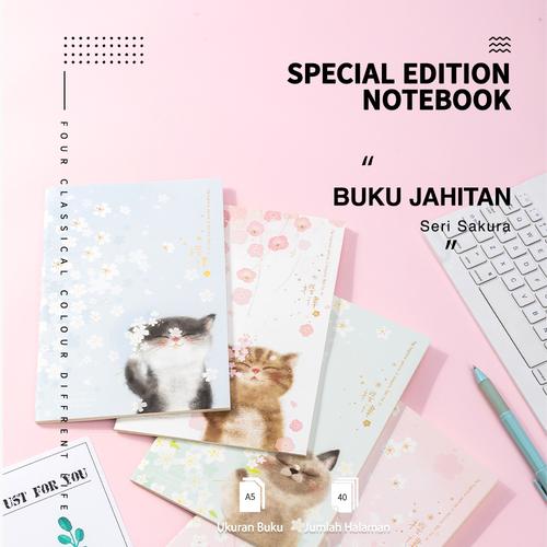 Deli Sakura buku tulis A5 40 halaman dengan 4 pola FA540