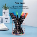 Deli Pena liner Segitiga 6 warna (campuran) EQ900-06